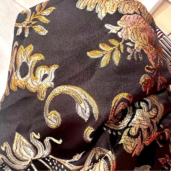 House of CB Isabella Brocade Black Multicolor Bustier Puff Sleeves XS - Picture 15 of 15